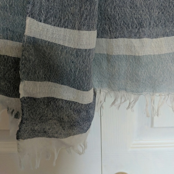 Blue Striped Scarf - Picture 4 of 4